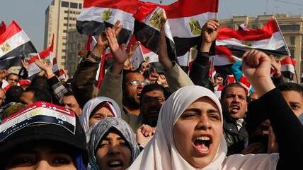 Protests on Tahrir Square on 25 January 2012 (photo: Reuters)