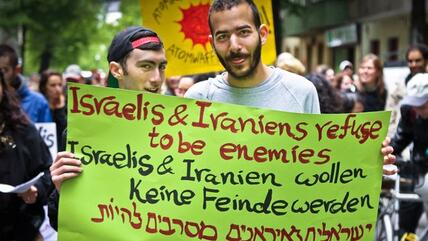 Demonstranten des Iranian-Israeli Circle, Foto: Jakob Huber