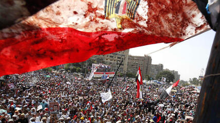 Demonstration von Anhängern Mursis gegen die Absetzung des Präsidenten; Foto: Reuters
