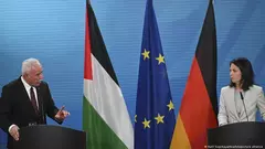 Außenministerin Annalena Baerbock trifft im Februar 2024 den palästinensischen Außenminister Riyad al-Maliki.