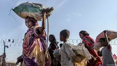 Menschen auf der Flucht im Sudan