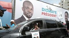 Senegal Wahlplakat für Diomaye Faye