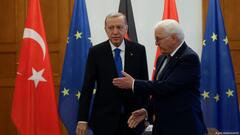 Bundespräsident Frank-Walter Steinmeier und der türkische Staatschef Recep Tayyip Erdogan bei ihrem letzten Zusammentreffen Mitte November 2023 in Berlin.