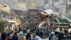Das Konsulargebäude der iranischen Botschaft in Damaskus wurde durch einen mutmaßlichen israelischen Luftangriff völlig zerstört Bild: MAHER AL MOUNES/AFP