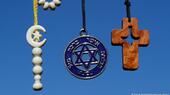 Islam, Judaism, Christian: symbols of the 3 monotheistic religions
