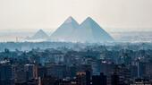 Blick auf die Millionenmetropole Kairo, mit rund 20 Millionen Einwohnern die größte Stadt auf dem afrikanischen Kontinent.
