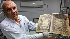 A library in Israeli-annexed east Jerusalem offers a rare glimpse into Palestinian history with its treasure trove of manuscripts dating back hundreds of years before the creation of Israel.