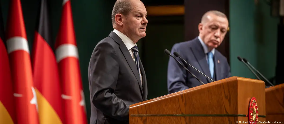Bundeskanzler Olaf Scholz beim Antrittsbesuch in der Türkei im März 2022.