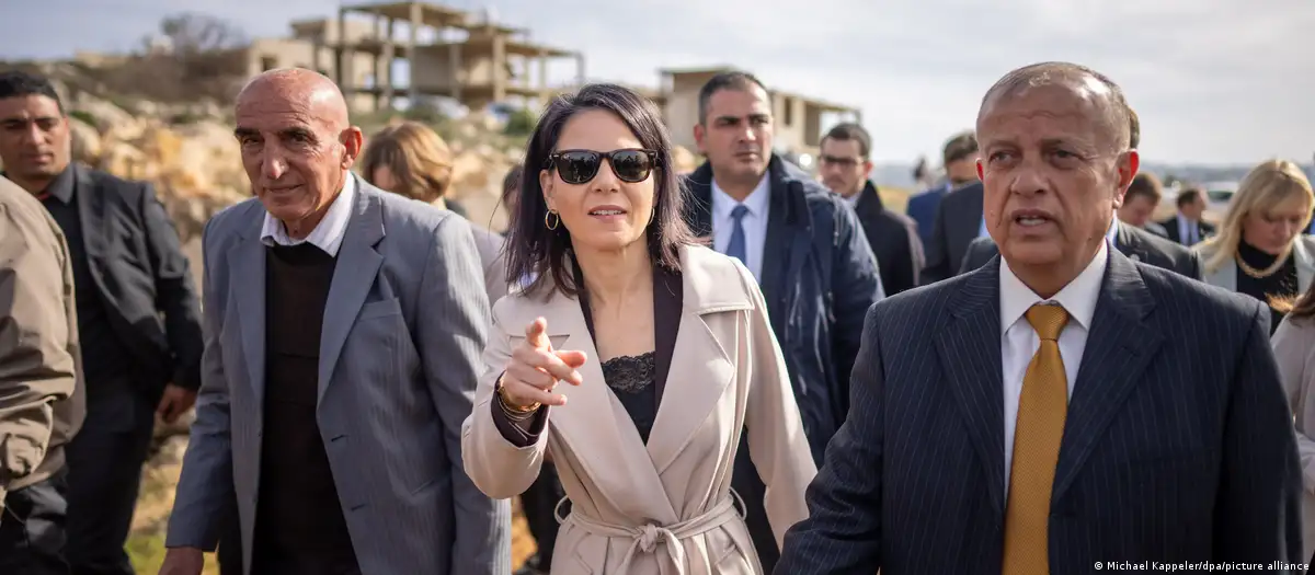 Außenministerin Baerbock bei ihrem Besuch im Westjordanland