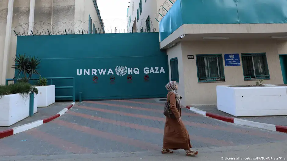 Hauptquartier der United Nations Relief and Works Agency (UNRWA) in Gaza