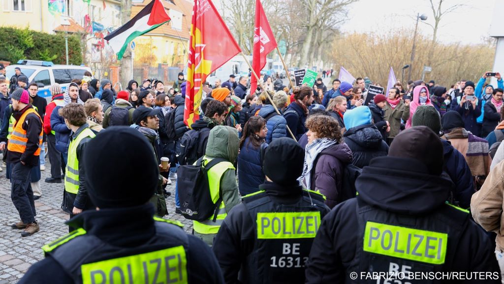 Pro-Palestine protest at the Freie Universität Berlin