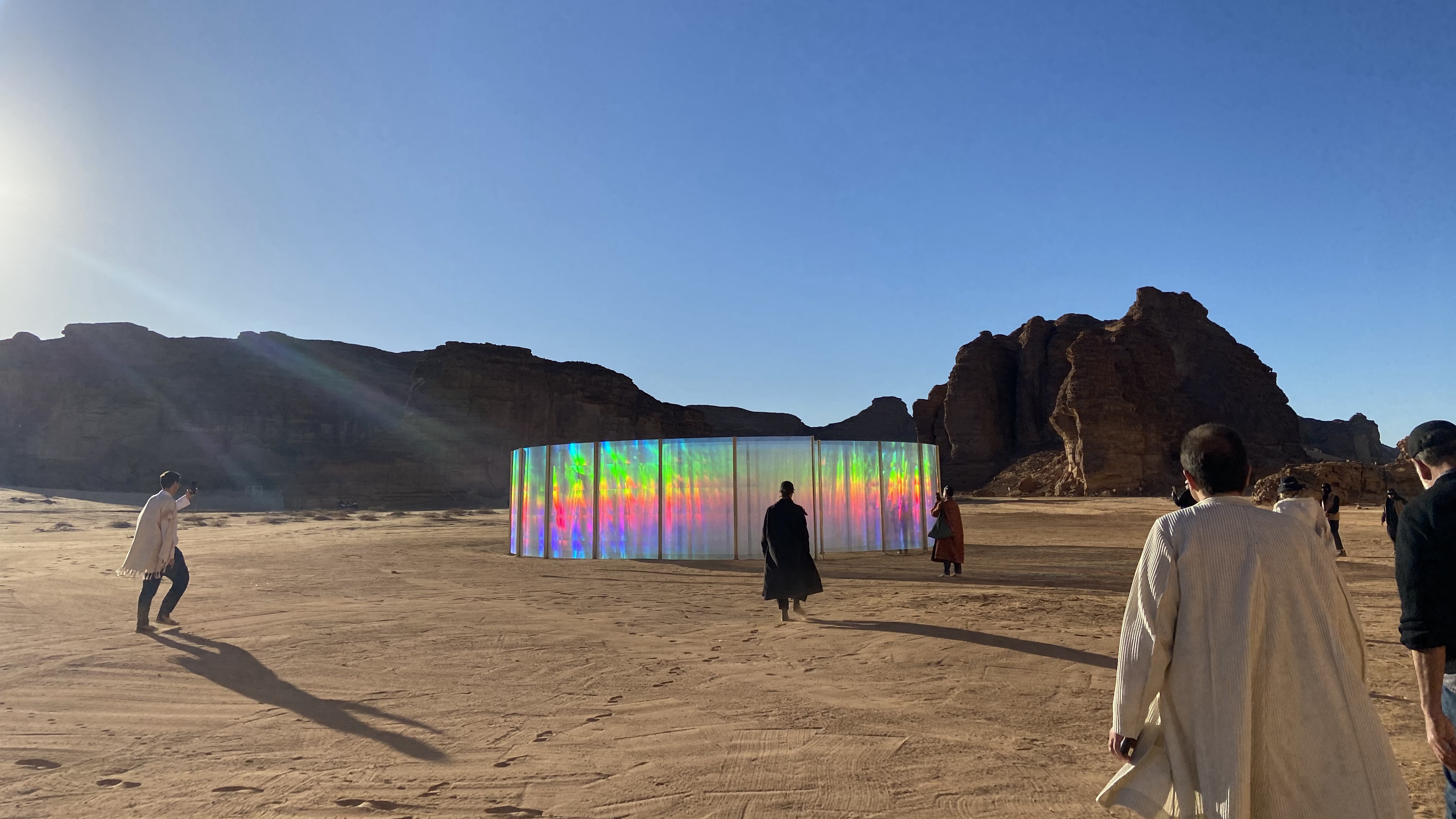 Art installation at the Desert X AlUla 2024 exhibition in Saudi Arabia