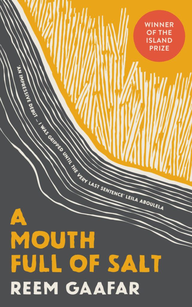 الغلاف الإنكليزي لرواية "فم مملوء بالملح" وهي الرواية الأولى للكاتبة والطبيبة السودانية ريم جعفر. Cover von Reem Gaafar "A Mouth Full of Salt"