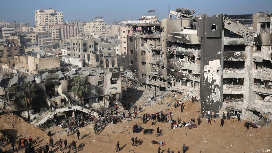 Palestinians inspect catastrophic damage to Al-Shifa Hospital in Gaza