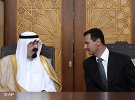 Baschar Assad trifft König Abdullah in Damaskus; Foto: AP