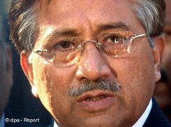 Pakistans Ex-Präsident Musharraf; Foto: dpa
