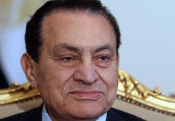 Ägyptens Präsident Hosni Mubarak; Foto: dpa