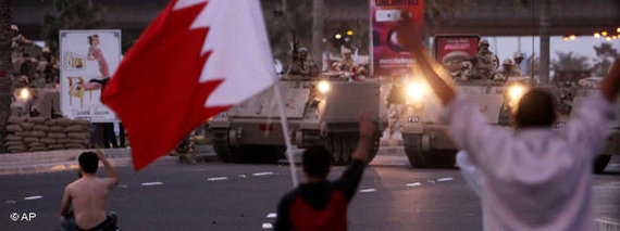 Proteste in Bahrain im Februar 2011;  Foto: AP
