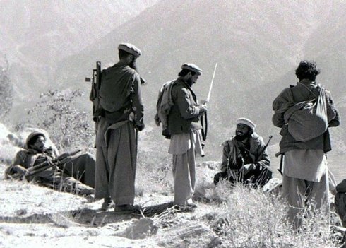 Afghanische Mujahidin-Kämpfer 1987; Foto: Wikipedia