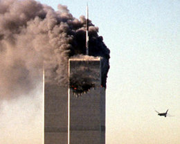 Die Terroranschläge auf das World Trade Center in New York am 11. September 2001; Foto: dpa