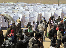 Refugee camp at the Libyan-Tunisian border (photo: dapd)
