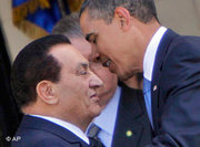 Egyptian President Hosni Mubarak and U.S. President Barack Obama (photo: AP)
