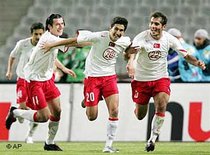 From left to right: Akin Ibrahim, Nuri Sahin and Hamit Altintop (photo: AP)