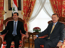 Syria's President Assad and Turkey's Prime Minister Erdogan in Istanbul (photo: AP/Bulent Kilic)