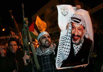 photo: Fatah activists in Ramallah (photo: AP)