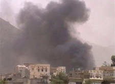 Combat zone in Northern Yemen (photo: AP)