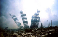 Ground Zero, New York on 9/11 (photo: AP)