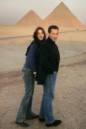 Nicholas Sarkozy and Carla Bruni in Egypt (photo: AP)