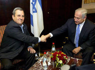 Ehud Barak (left) and Benjamin Netanyahu in Jerusalem (photo: dpa)