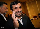 Mahmoud Ahmadinejad in Geneva (photo: AP)