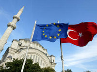 European and Turkish flags (photo: AP)