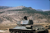Old Soviet tank in the Golan Heights (photo: RobW)