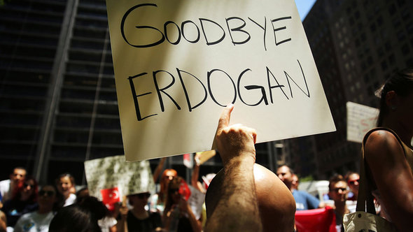 مظاهرات ضد الحكومة في اسطنبول في 5 يونيو حزيران 2013. Getty images  أ ف ب