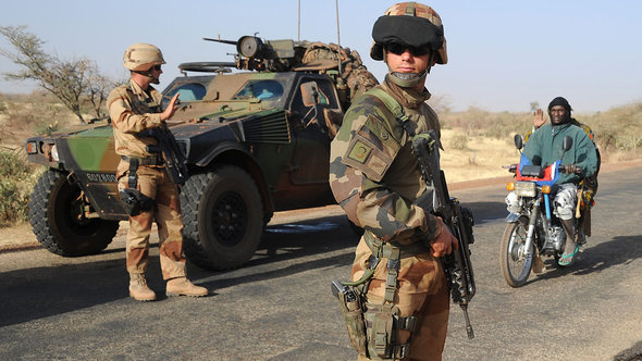 Französische Soldaten i Rahmen der Mali-Intervention in Gao; Foto: Getty Images