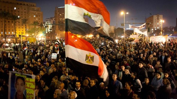 Gegner Mursis demonstrieren in Kairo, Foto: AP