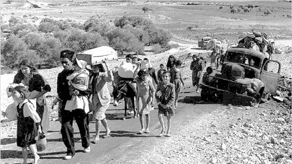Palestinian refugees making their way from Galilee in 1948 (photo: DW)
