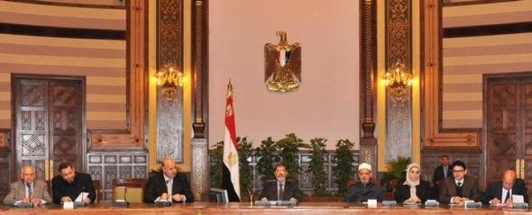 Regierungssitzung im Präsidentenpalast am 8.12.2012; Foto: Reuters