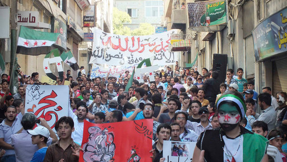 Proteste gegen Baschar al-Assad in Yabroud, Foto: Reuters