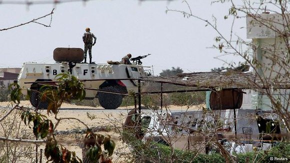 Ägyptisches Militär auf dem Sinai; Foto: Reuters
