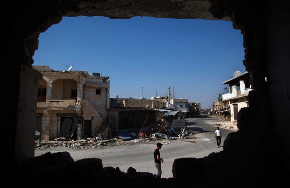 Zerstörungen in Aleppo; Foto: AP