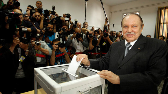 Algeria's President Bouteflika at the ballot box (photo: Reuters) 