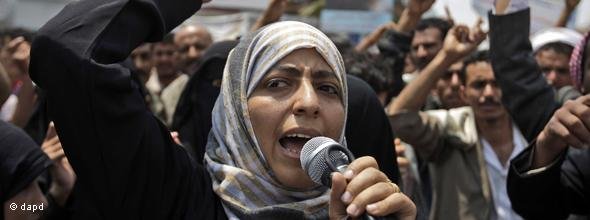 Tawakkul Karman, jemenitische Aktivistin und Friedensnobelpreisträgerin; Foto: AP/dapd