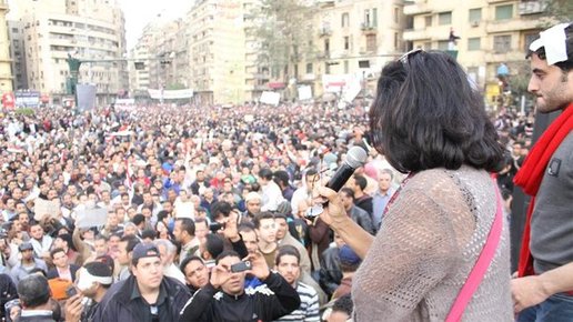 اهداف تخطب في ميدان التحرير، الصورة هاميلتون