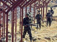 Indische Soldaten an der Grenze im Kaschmir; Foto: AP