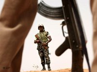 Soldat der Afrikanischen Union in Darfur; Foto: AP