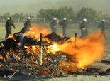 Verbrennung von Mohnsamen in Afghanistan, Foto: AP